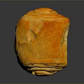 Golden Flaky Baked Puff Pastry Bread With Layered Texture And Shiny Surface