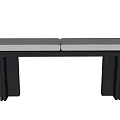Modern medieval bench 3d model