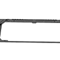 Heavy Duty Black Metal Frame Structure For Industrial Equipment Component Design