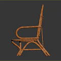 Wicker Leisure Chair With Handwoven Rattan Design Comfortable Armrests And Natural Style