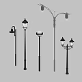 Different Types of Outdoor Lights Including Street Lamps and Garden Lighting Designs