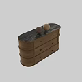 Modern Wooden Dressers With Multiple Drawers And Stitching Details In Various Tones
