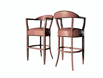 Modern Bar Chair Fashion Bar Chair 3d model