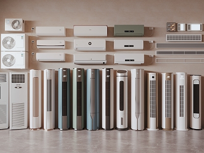 modern air conditioning 3d model