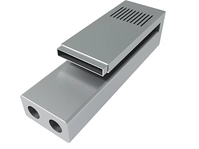 Camera aluminum alloy shell projector aluminum profile shell oxidized outdoor power aluminum shell 30CM compact length 304 stainless steel household kitchen and bathroom special storage 3d model