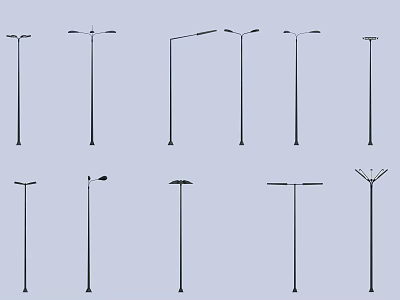 modern street lamp 3d model