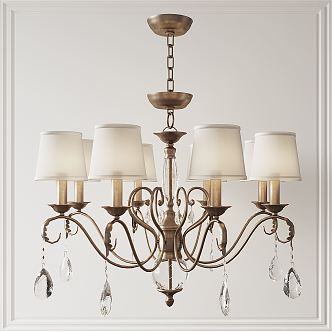 American chandelier 3d model