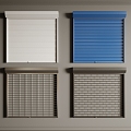 Rolling shutter door rolling gate garage door warehouse door 3d model