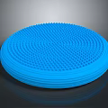 Blue Circular Balance Training Pad With Bumpy Raised Dots Surface For Fitness Exercises