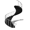 revolving staircase 3d model