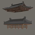 Traditional Architectural Roof Styles With Ornate Eaves Tile Design And Wooden Structures