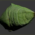 Green Leaf Wrapped Food Roll With Fresh Texture And Organic Appearance