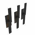 Modern Outdoor Lights Design With Black Metal Frame And Warm Illumination