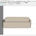 Simple leisure sofa 3d model