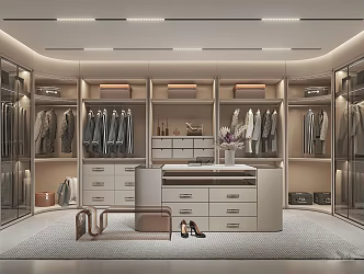 Modern Cloakroom 3d model