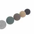 Assorted Color Round Cushions With Soft Textured Fabric For Home Decor