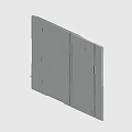 Gray Structural Metal Panel Featuring Sleek Design Multiple Sections And Installation Holes
