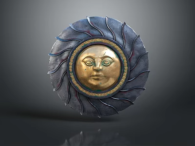 Medieval Shield Ancient Shield Defensive Weapon Ancient Shield Iron Shield Protective Shield Wooden Shield 3d model