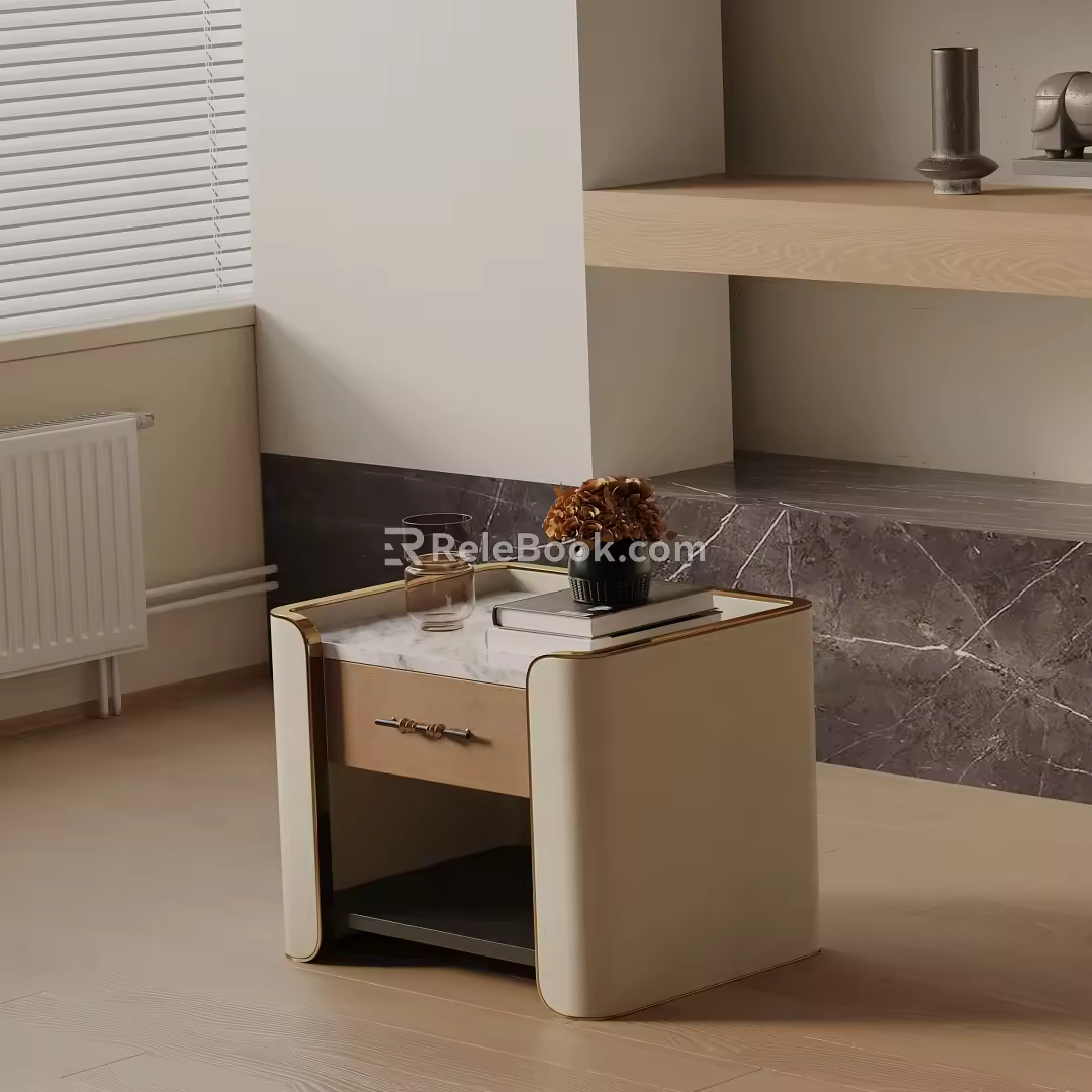 Modern bedside table 3d model