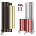 Modern Radiators With Colorful Designs And Thermostat Control For Home Heating Solutions