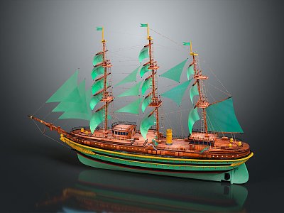 modern ancient ship ancient warship large ancient ship ancient warship ship 3d model