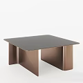 Modern Minimalist Coffee Tables With Grey Tabletop And Metal Legs Design