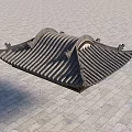 Traditional Chinese Roof With Neatly Arranged Gray Tiles And Curved Eaves