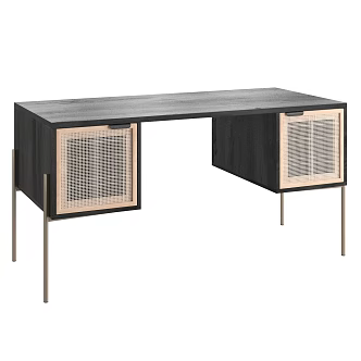 Rattan Loft Desk 3d model