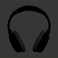 Black Over Ear Headphones With Comfortable Ear Cushions And Sleek Design