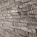 Gray Stone Wall Surface With Natural Stacked Texture And Decorative Pattern