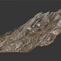 Detailed 3D Rock Formation Model With Winding Stone Steps And Natural Texture
