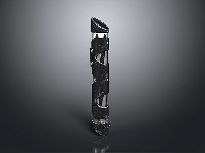 Tactical Black Folding Knife With Durable Metal Blade And Ergonomic Grip Handle Design 3d model