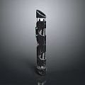 Tactical Black Folding Knife With Durable Metal Blade And Ergonomic Grip Handle Design