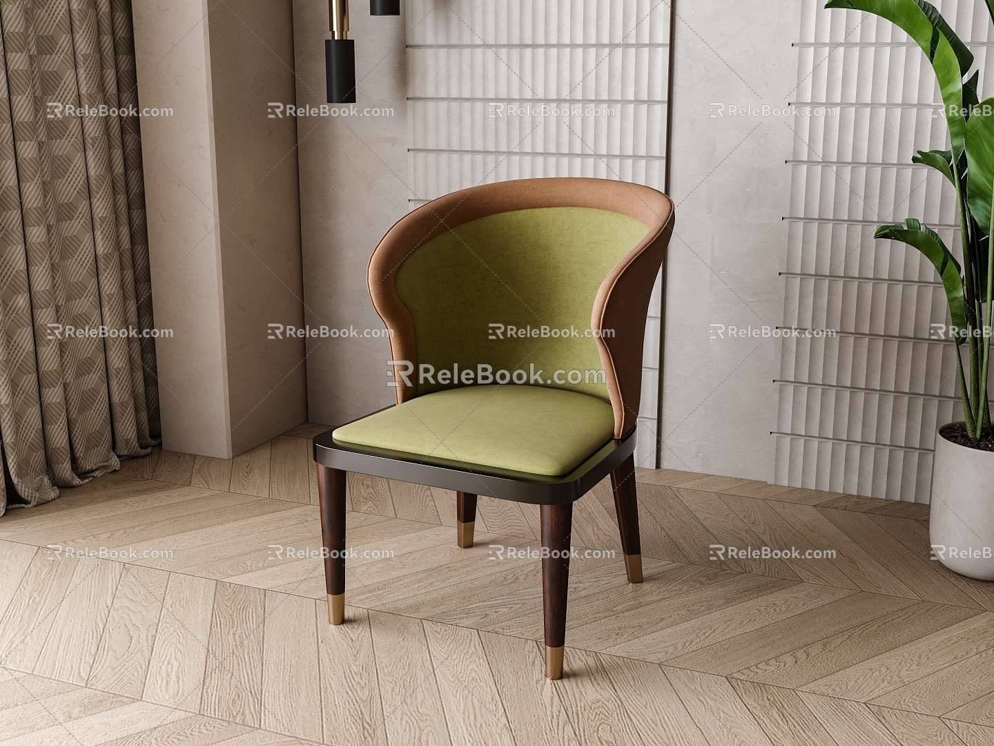 Nordic Dining Chair 3d model