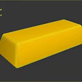Shiny Polished Gold Bar With High Gloss Surface And Reflection