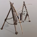 Traditional Archery Sports Equipment Featuring Wooden Bow Target and Quiver with Arrows