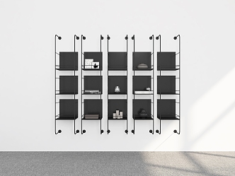 Bookshelf Decoration Bookshelf Hanging Storage Rack Decorative Rack Bookshelf Shelf 3d model