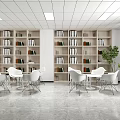 Modern Reading Room Reading Room 3d model