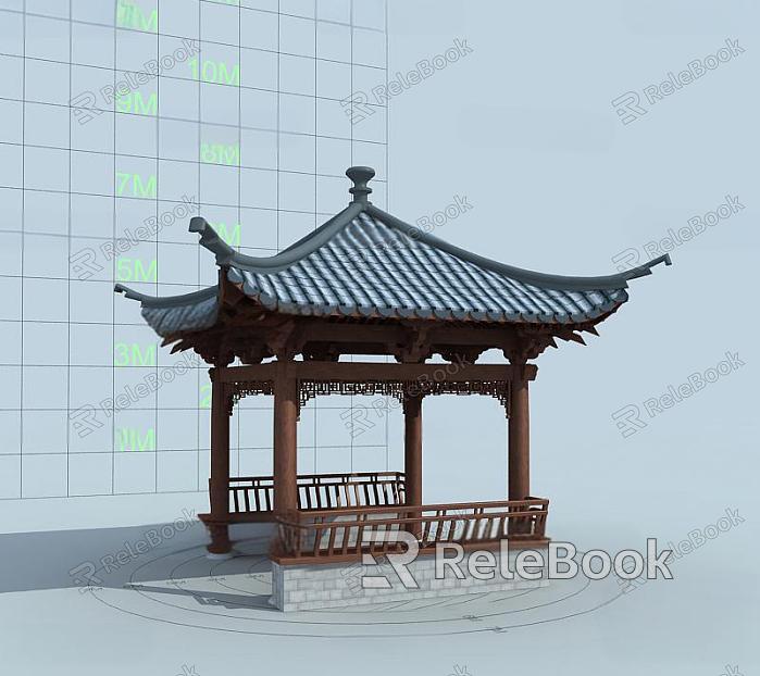 Ancient Pavilion of Chinese-style Ancient Architecture model