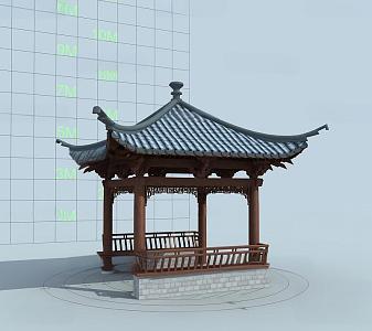 Ancient Pavilion of Chinese-style Ancient Architecture 3d model