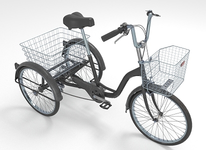 Modern Bicycle Tricycle 3d model