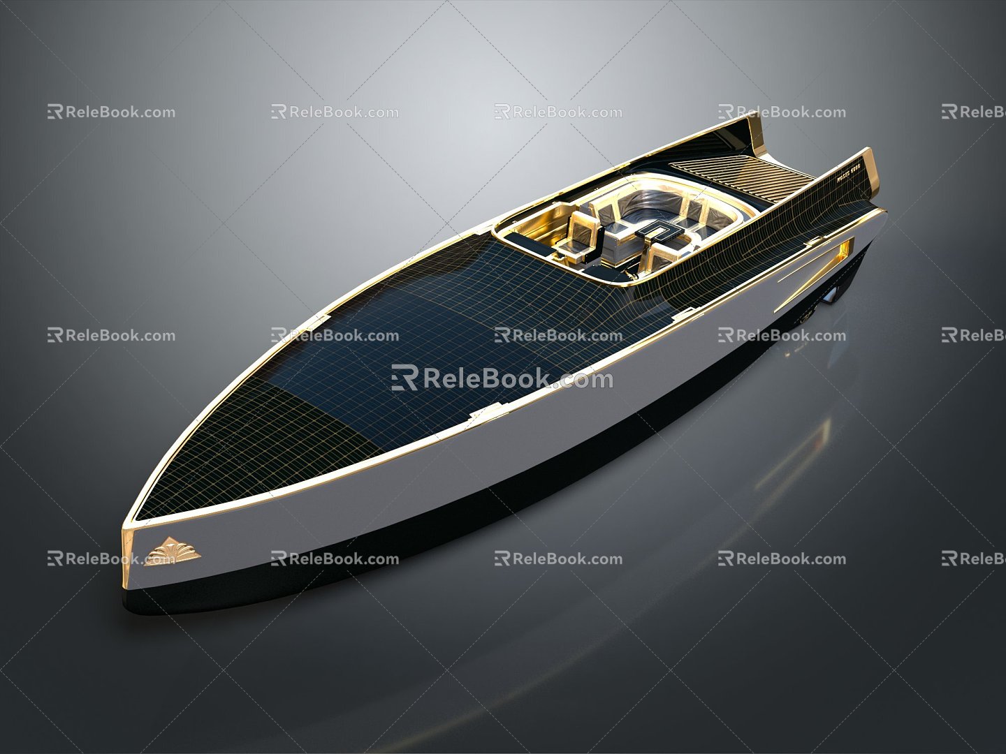 Modern Yacht Sci-Fi Yacht Future Yacht Concept Yacht 3d model