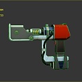 Sci-fi pistol pistol CG pistol cartoon pistol 3d model