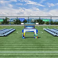 BYD New Energy Vehicle Event Entrance With Green Lawn And Rows Of Cars