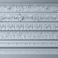 Decorative Cornice Molding With Various Intricate Patterns For Interior Design 3d model