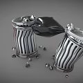 Modern trash can 3d model