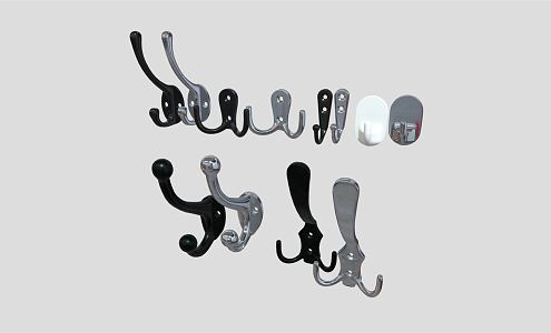 Modern Hook Coat Hook Bag 3d model