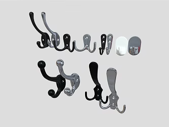 Modern Hook Coat Hook Bag 3d model