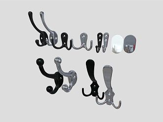 Modern Hook Coat Hook Bag 3d model