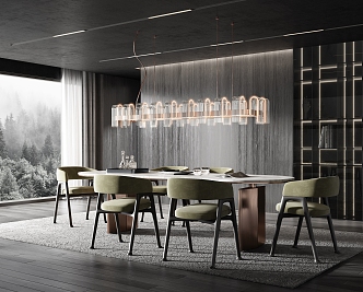 Modern Minotti Restaurant 3d model